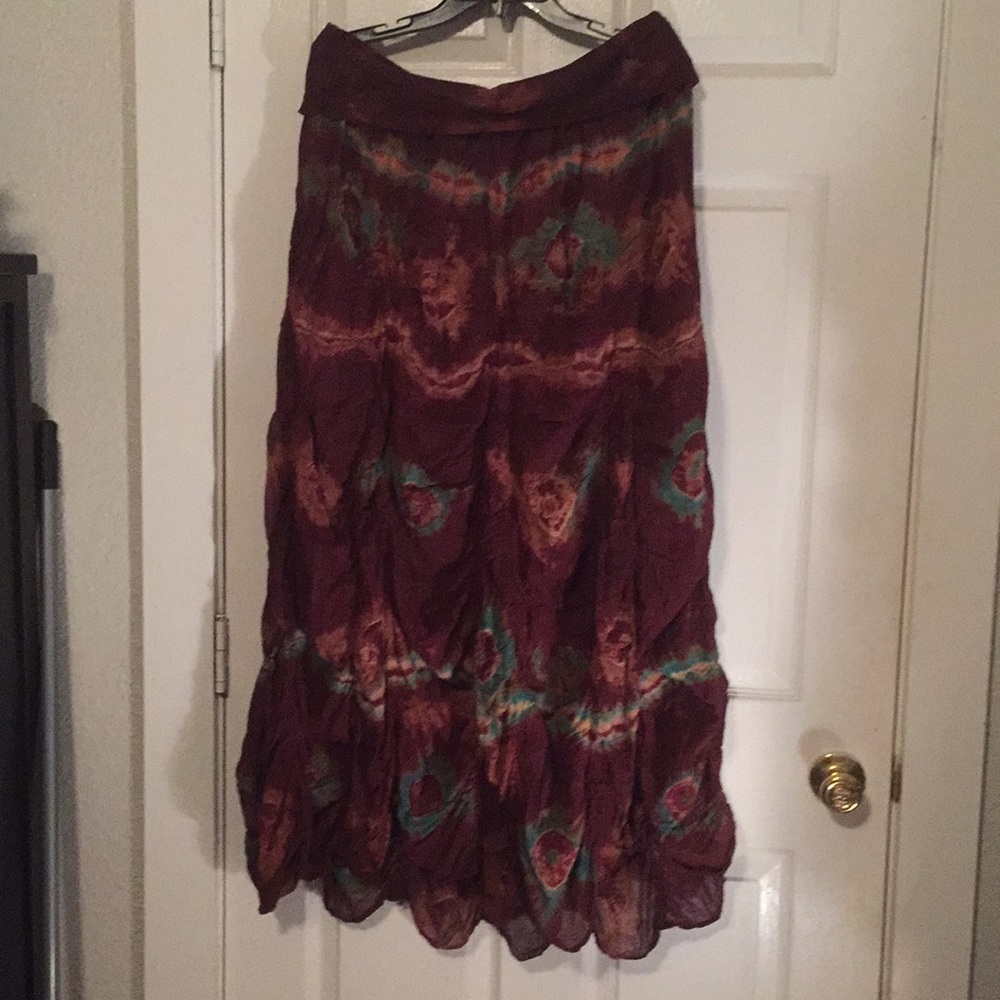 Boho Tie Dyed Skirt